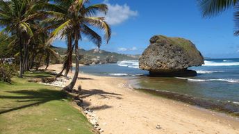 Barbados island, Bathsheba beach