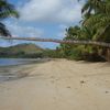 Fiji, Kadavu islands, beach, palm over water