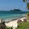 Fiji, Rotuma island, beach, grass