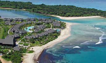 Fiji, Viti Levu island, aerial view to Intercontinental hotel