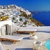 Greece, Santorini island, pool