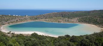 Italy, Pantelleria island, Specchio di Venere lake