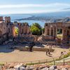 Italy, Sicily island, ancient amphitheater