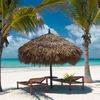 Mozambique, Bazaruto archipelago, beach, palms