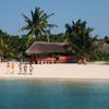 Mozambique, Bazaruto archipelago, beach, view from water