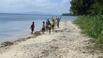 Vanuatu, Emae island, beach