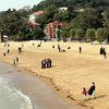 Xiamen, Gulangyu isl, beach, water edge